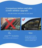 2pcs Cortina Plegable Para Ventanas Laterales Traseras De Coche Protección UV Privacidad Y Protección Contra Mosquitos - details 10