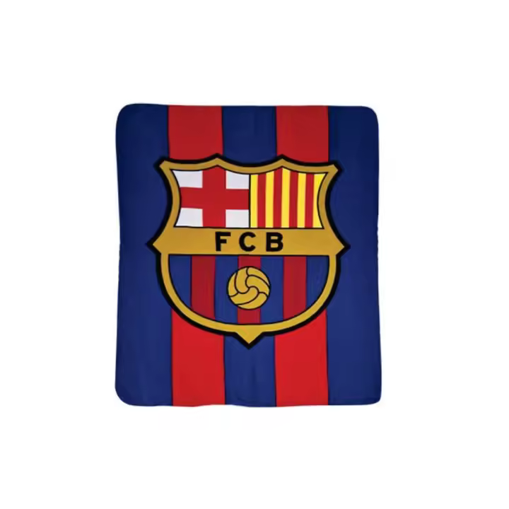 MOZURU Manta Polar Blaugrana” con el Escudo del Fútbol Club Barcelona – 120 x 150 cm | Tejido Suave y Cálido en Poliéster | - 1