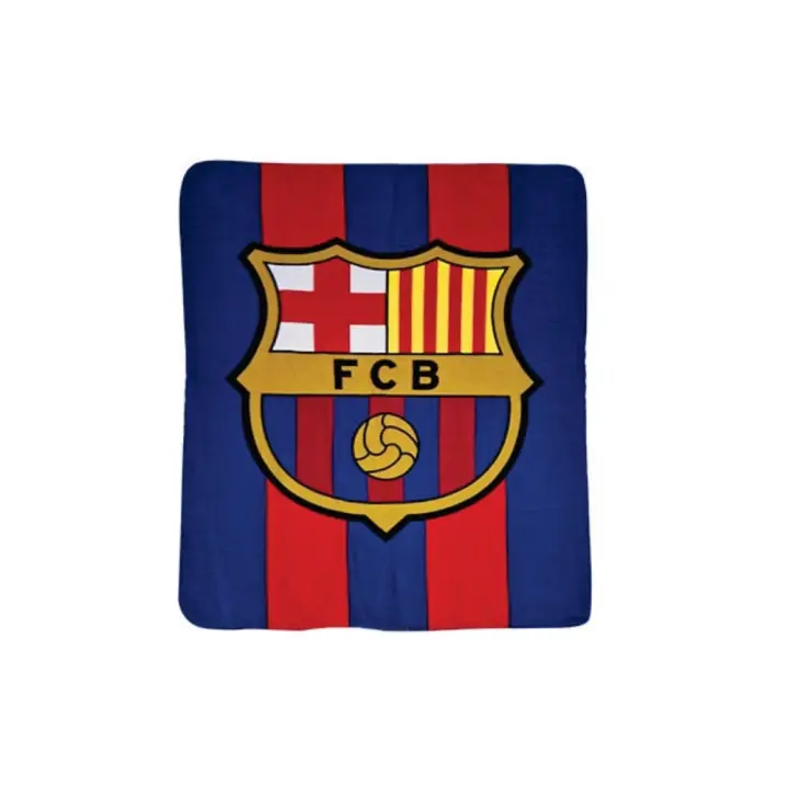 MOZURU Manta Polar Blaugrana” con el Escudo del Fútbol Club Barcelona – 120 x 150 cm | Tejido Suave y Cálido en Poliéster | - 1