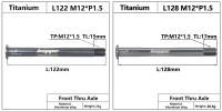 HEPPE Eje De Bicicleta De Titanio Para MTB Y Carretera Ultra Ligero Compatible Con Eje Transversal 12x142 12x148 Para Rueda Trasera Y Horquilla 12x100 12x110 - details 6