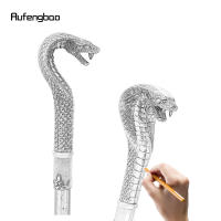 Bastón De Moda Con Mango De Serpiente En Bronce Elegante Decorativo Para Fiesta Cabeza De Cruz De 93cm Con Punta De Goma - details 1