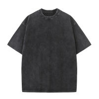 Camiseta De Algodón Americanas Para Hombre Tallas Grandes Verano Vintage Camisetas Lavadas Casual Manga Corta Tops Básicos - details 6