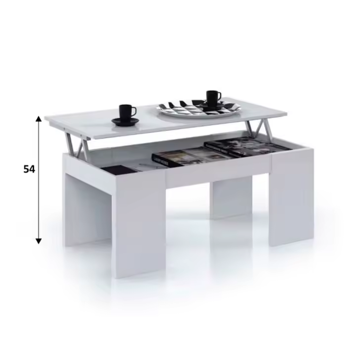 Mesa de centro elevable Kendra 42/54x100x50 cm - 1
