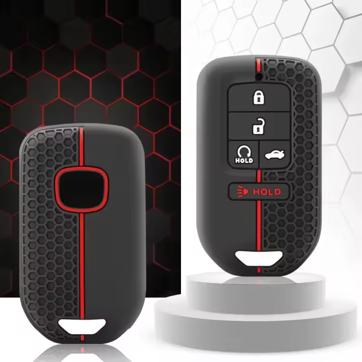 Funda De Llave De Coche En Silicona Para Honda CRV CR-V Fit Civic Accord HR-V HRV City Odyssey XR-V Protector Anti-Rodrío - 1