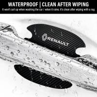 Pegatina De Manija De Puerta De Coche Fibra De Carbono Resistente a Rasguños Impermeable Para Renault Megane 2 3 4 Twingo Clio Talisman Captur Trafic - details 5