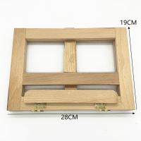 MEJORADA Caballete Atril de Escritorio Maletín de Madera, Soporte Ajustable para Libros y Tablet (Natural, 28 x 19cm) - details 5