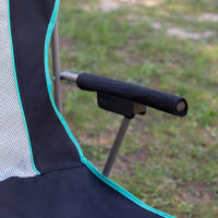 Aktive - Pack 2 sillas de camping deluxe, respaldo de rejilla transpirable, estructura de acero, posavasos lateral, ligeras y resistentes, con bolsa de transporte - details 6