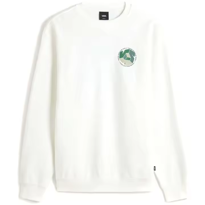 Sudadera Vans modelo Cycle V Crew Marshmallow en color Blanco - 1