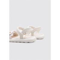 Geox J SANDAL PUFFYPOP GI Sandalias Planas Niña Blanco - details 2