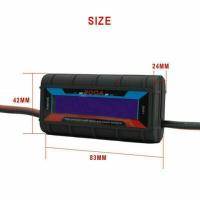 Medidor De Corriente Digital LCD Preciso 200A Negro Para Baterías RC Y Energía Solar Analizador De Potencia - details 2