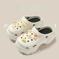 BEVERGREEN Clogs Para Mujer 7CM Plataforma Exterior Impermeable Sandalias De Playa Masajeadoras Negro Diseñador Sandalias Para Verano - details 3