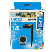 ExtraStar - Lámpara Solar LED con Sensor PIR  120 lúmenes  Iluminación Exterior 2W 6500K  Luz Día IP65  Seguridad y Ahorro Energético - details 1