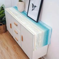 1pc Telar De Mesa Largo De Playa Tropical Para Fiestas Familiares Bodas Y Outdoor Interior Decoración De Mesa Con Agua Del Mar - details 2