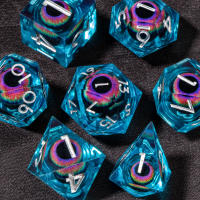 Juego De Dados DND Líquido Núcleo D&D Resina Fronteriza Para Juego De Rol RPG D20 D12 D10 D8 D6 D4 Borde Fino Dados De Dragón Y Sótano - details 12
