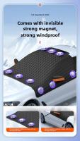 Cubierta De Parabrisas Para Coche Con Imán Y Bandas Reflectantes Protección Contra Hielo Y Nieve Ventana Delantero Material De Poliéster - details 6