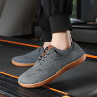Zapatos De Entrenamiento Para Hombre Minimalista Y Cuero Genuino Suela Dispersa Y Ample Toe Cierre Elástico Material De La Suela De Goma - details 6