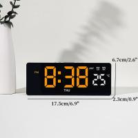 Reloj De Alarma Digital Con Control De Voz LED Temporal Modo Noche USB Always on Snooze 2 Alarma 12/24H DST Reloj De Mesa Moderno - details 0
