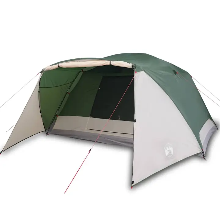 vidaXL Tienda de Campaña con Porche 4 Personas Impermeable Toldo Carpa Color Azul,  Gris y naranja,  Verde y mas - 1