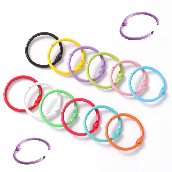 Llavero Redondo De Metal 30mm Multicolor Para DIY Accesorios De Decoración Para Bolso Y Móvil 20/50 Piezas Pack - 1