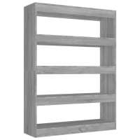 vidaXL Estantería/divisor de espacios 100x30x135 cm Blanco, Negro, Roble Sonoma Mueble Almacenaje Estantería para Oficina, Estudio, Dormitorio Estantería/Librería/ mueble de Almacenamiento - details 1