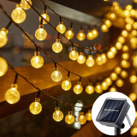 Lámpara De Cristal Solar Con Cadena De Luces LED 20/50/100 8 Modos Impermeable Para Exterior Decoración De Jardín Fiesta Patio - details 0
