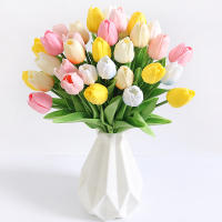 5 Piezas De Tulipán Artificial Para Decoración De Mesa De Comedor Y Sala De Estar Decoración De Boda Fiesta Aniversario Navidad DIY Origen China Continental - details 0