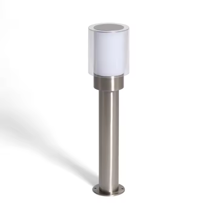 Ledkia Baliza Exterior Superficie Pie 50cm Acero Inoxidable Martin Gris - 1
