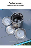 Taza De Camping Con Manija Y Tapa Plegables De Titanio Keith 220ml-500ml Para Viajes Y Senderismo Material Resistente Al Agua Y Al Calor - details 5