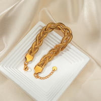 Pulsera De Acero Inoxidable Retro De Moda Delicada Para Uso Diario Regalo Ideal Para Vacaciones Y Citas Tipo De Cadena: Snake Clasp: Abrazadera De Lobster Estilo: Vintage - details 4