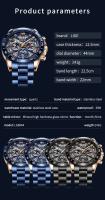 Reloj De Pulsera De Cuarzo LIGE 2024 Para Hombre Marca Top Lujo Hollow Resistente Al Agua Deportivo Cronógrafo De Acero Inoxidable - details 7