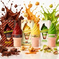 Pack 3 Unidades Eau de Toilette Ice Cream Dulce Gourmand 100ml – Chocolate Brownie, Caramel Popcorn y Pistachio | Fragancia Cremosa Femenina Larga Duración Aroma Dulce Postre - details 0