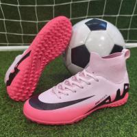 Zapatos De Fútbol Para Hombres TF Antideslizantes Deportivos Para Niños Y Unisex Zapatos De Futsal Profesionales Entrenamiento En Pradera Zapatillas De Fútbol Al Aire Libre - details 1