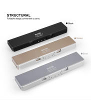 Teclado Bluetooth Plegable Mini BOW Rechargeable Soporte Para 3 Dispositivos Compatible Con Teléfono Tableta Y Laptop - details 1