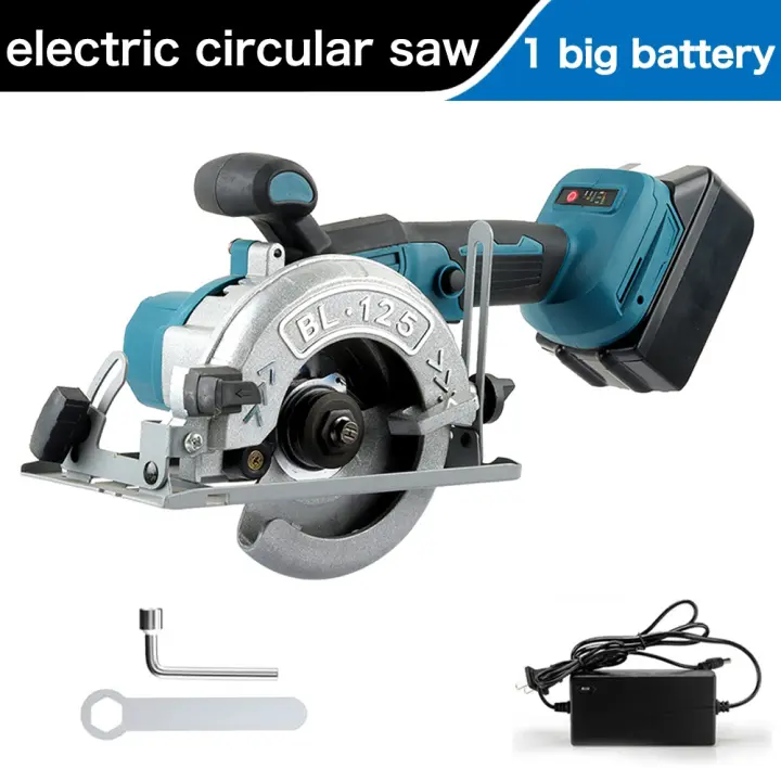 Sierra Circular Inalámbrica Makita de 125mm, Máquina de Corte de Madera Ajustable para Carpintería - 1