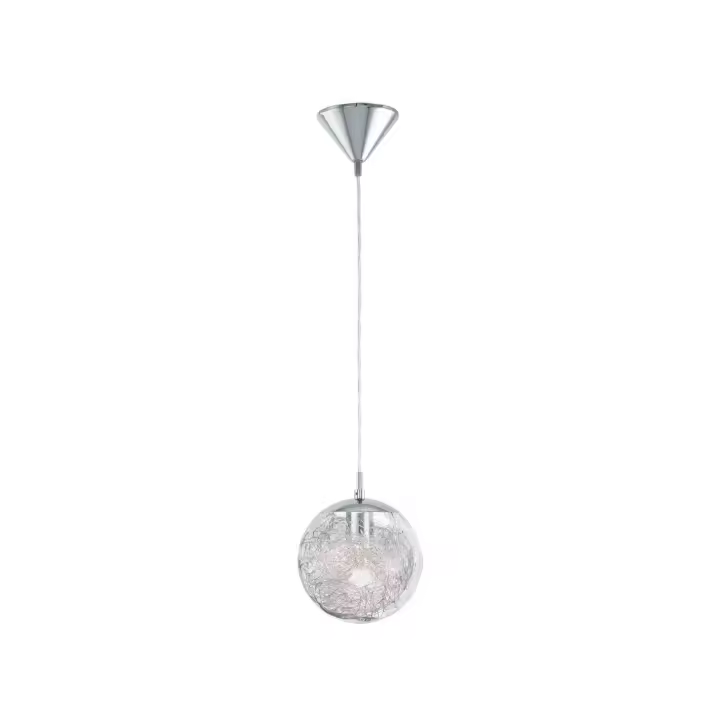 Eglo Lámpara colgante cristal con metal Ø25 cm - Luberio - 1