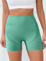 Shorts De Yoga Para Mujer De Alta Cintura Absorbente De Sudor Veraniego Levantador De Caderas Deporte Quick Dry Activewear - details 25