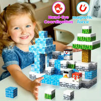 Bloques De Construcción Magnéticos Creativos Set De Mi Mundo Escena Famosa Arquitectónica Juguete DIY Para Niños Y Niñas Regalo De Navidad - details 0