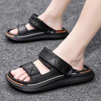 Sandalias De Verano Para Hombre EVA Suave Plataforma Unisex Zapatillas Casuales Para Playa Zapatos Interiores Y Exteriores Sandalias De Tobillo Cierre Hook & Loop Talla Verdadera - details 12