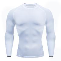 Camiseta Deportiva Para Hombre Secado Rápido Manga Larga Compresión Para Correr En La Pista Y Entrenar En El Gimnasio Top De Fitness Antiarrugas - details 4
