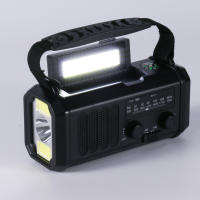 Radio De Emergencia Portátil Con Solar AM/FM Radio De Clima SOS Alarme Luz LED Impermeable Para Camping Al Aire Libre - details 3