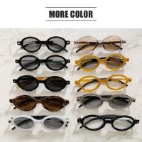 Gafas De Sol Redondas Pequeñas Y Ovaladas Moda Retro Para Hombres Gafas De Sol Hip Hop Para Playa Viajes Streetwear Con Marco Redondo Tendencia Unisex - details 9