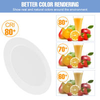 Lámpara De Techo Redonda Revestida 25W LED Fuente De Luz Para Interiores Luz Blanca Cálida/Fría Para Sala De Estar Cocina - details 6
