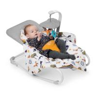 Kinderkraft FELIO2 Hamaca Bebé, Balancín, Silla mecedora con manta envolvente, mosquitera y arco con 3 juguetes, vibraciones, 8 músicas, extremadamente ligera - details 1