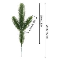 6Pcs Ramas De Pino Artificial Para Decoración De Navidad Árbol De Navidad Adornos Decoración De Mesa Sala De Estar Plantas Falsas Para El Hogar - details 3