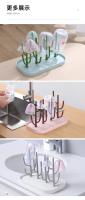 Nueva Estructura De Secado Para Botellas De Bebé En Colores Azul Y Rosa Rack De Almacenamiento Para Limpieza Y Secado De Botellas Infantiles - details 10