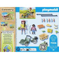 PLAYMOBIL country, cargo bike (71306) trabajo de reparto o transporte en bicicleta, con leche, pan y más comida - details 3