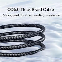 Cable De Carga Rápida 120W Con Pantalla LED USB a Tipo-C Para Xiaomi Samsung IOS Cordón De Datos Tejido Alta Velocidad - details 1