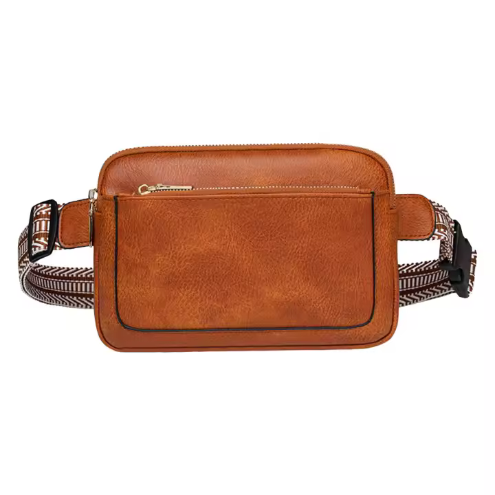 Bolsos de mano para mujer, bolso de hombro, moderno, nuevo diseño, color sólido, gran capacidad, práctico, con cremallera, ligero, bolso de cintura - 1