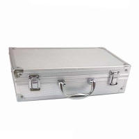 Caja De Herramientas Portátil De Aluminio 30x17x8cm Estuche De Seguridad Para Exteriores Caja De Instrumentos Con Esponja Almacenamiento De Hardware - details 4