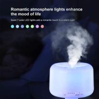 Máquina De Aromatherapy Muji De 500 Ml, Humididiffador De Purificación De Aire Silencioso Para El Hogar Ultrasónico, Horno De Aromatherapy, Lámpara Colorida Grande De 500 Ml (sin Control Remoto)-Type De Conector - details 0